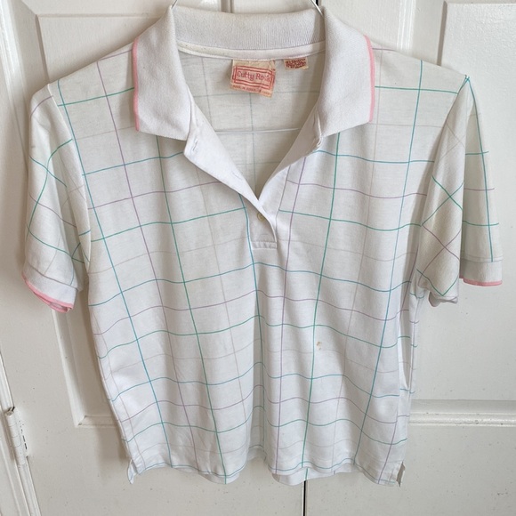 Retro Short Sleeve Collared Polo Shirt - Picture 1 of 4